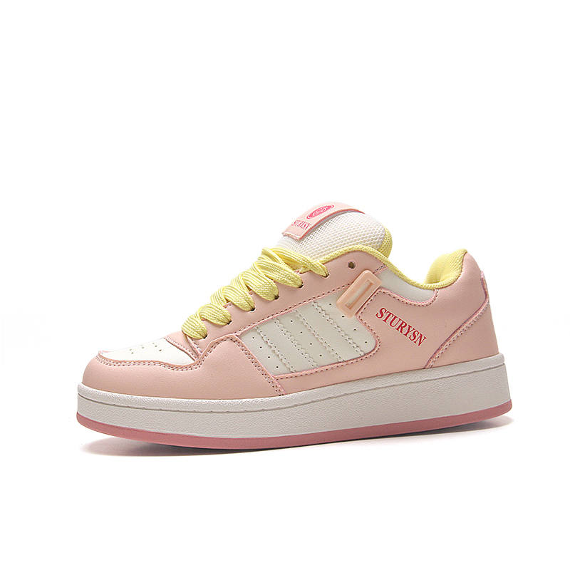 STUR YSN Low top Skateboard Shoes Women's Pink White