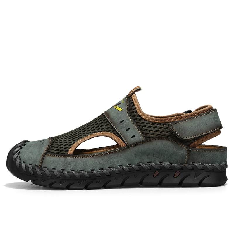 TOMAY TOMAY Beach Sandals Men's Black/Brown/Green