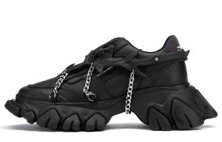 ANGEL CHEN Chunky Sneakers Unisex Low Top Black