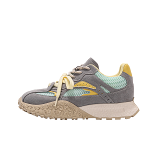 QING MISS Cortez Shoes Slip Resistant, Abrasion Resistant, Breathable Low top Casual Shoes Women's Gray Blue