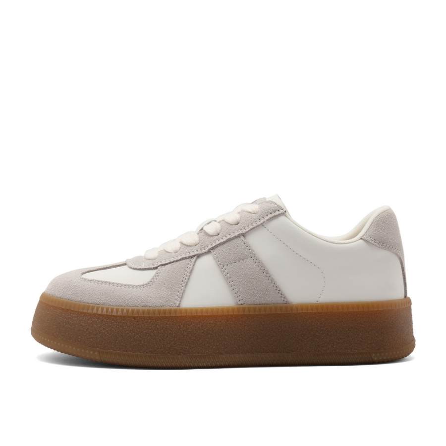 BELLE Cow Split Leather Low top Skateboard Shoes Women's