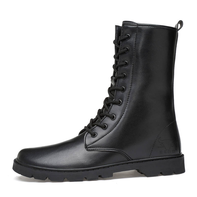 Mansion bull GONGNIUSHIDI Cow Leather Ankle Boots Unisex Black