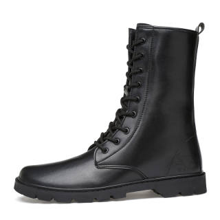 Mansion bull GONGNIUSHIDI Cow Leather Ankle Boots Unisex Black
