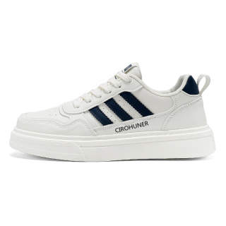CIROHUNER Leather Low top Skateboard Shoes Men's