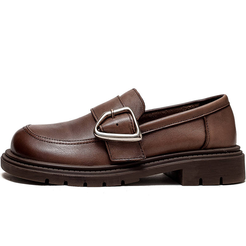 JIEZHOU Top Grain Cow Leather Loafers Women's