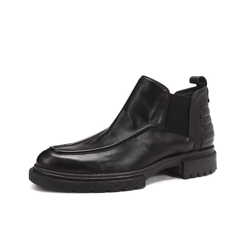 Voguhomme Short Chelsea Boots Men's Black
