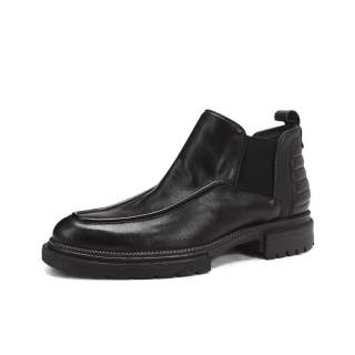 Voguhomme Short Chelsea Boots Men's Black