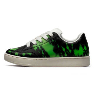 SHUXIAOBEI Synthetic Leather Low top Skateboard Shoes Unisex Ink Dyed