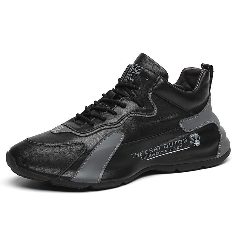 SENJIALUO Cow Leather Abrasion Resistant, Breathable, Lightweight Abrasion Resistant, Breathable, Lightweight Low top
