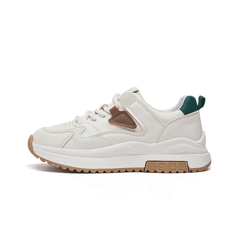 GONGNIUMEILI Pu Abrasion Resistant Abrasion Resistant Low top Chunky Sneakers Women's