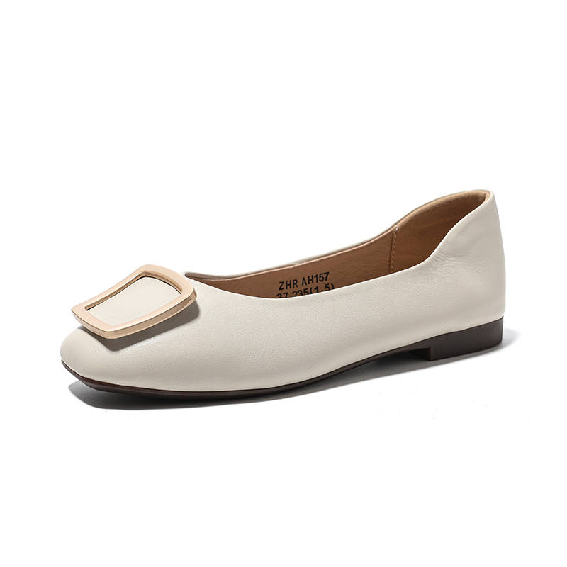ZHR Cow Split Leather Casual Shoes 1.5cm Women's