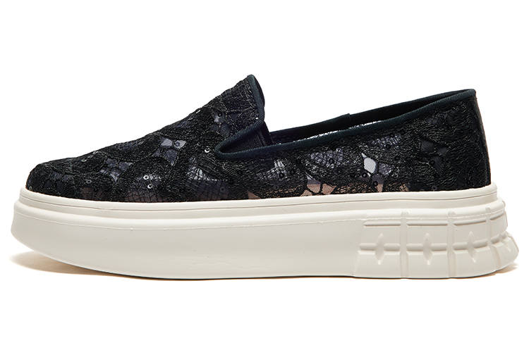 Joy&Mario Joy&Mario Fabric Platform Shoes Women's Black