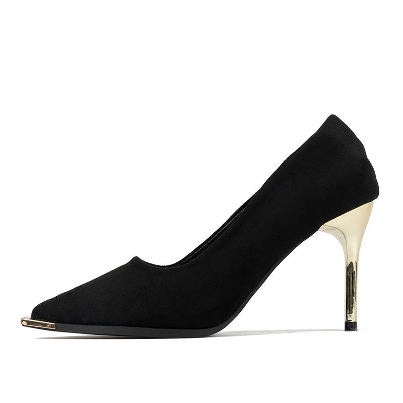 Xingdiman Slim Heel High Heels Women's Black Gift Box Set