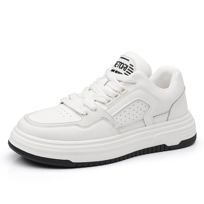 LEXON Cow Leather Low top Skateboard Shoes Men's White
