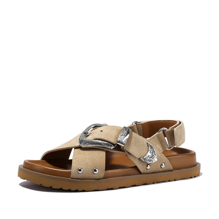 BELLALILY Cow Suede Beach Sandals Women's