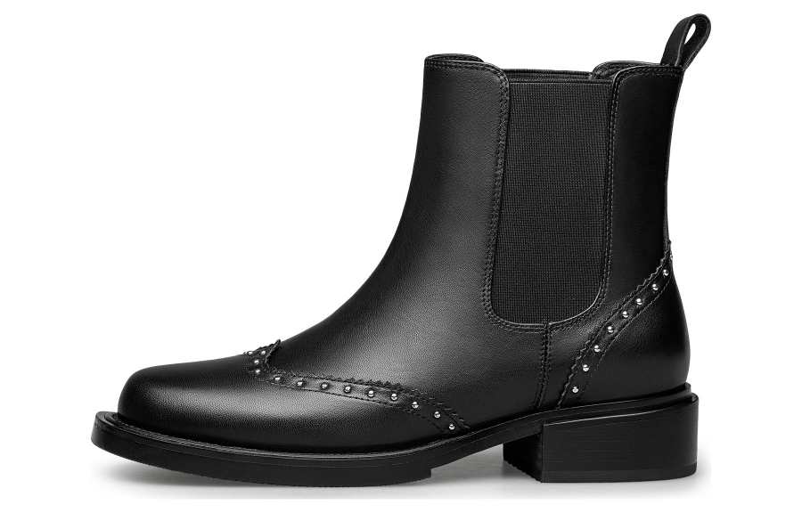 ZRO Top Grain Cow Leather Chelsea Boots 3.3cm Women's