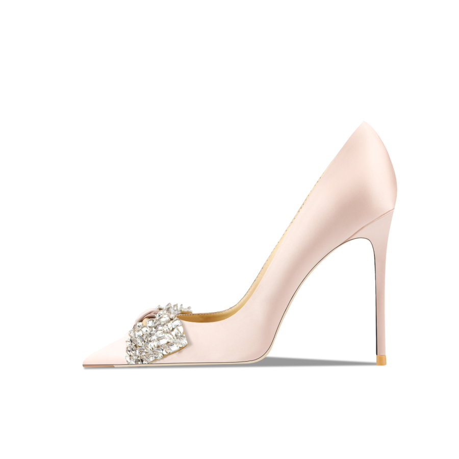 Siwei Slim Heel High Heels Women's Apricot