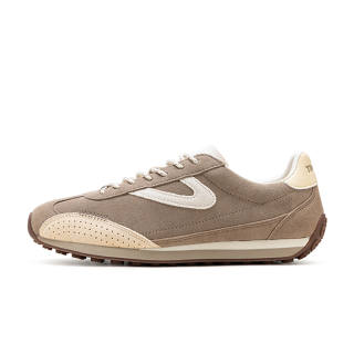 TRETORN Rawlins Cow Split Leather Low top Casual Shoes Unisex Dark Gray/Light Brown/Khaki/Ecru