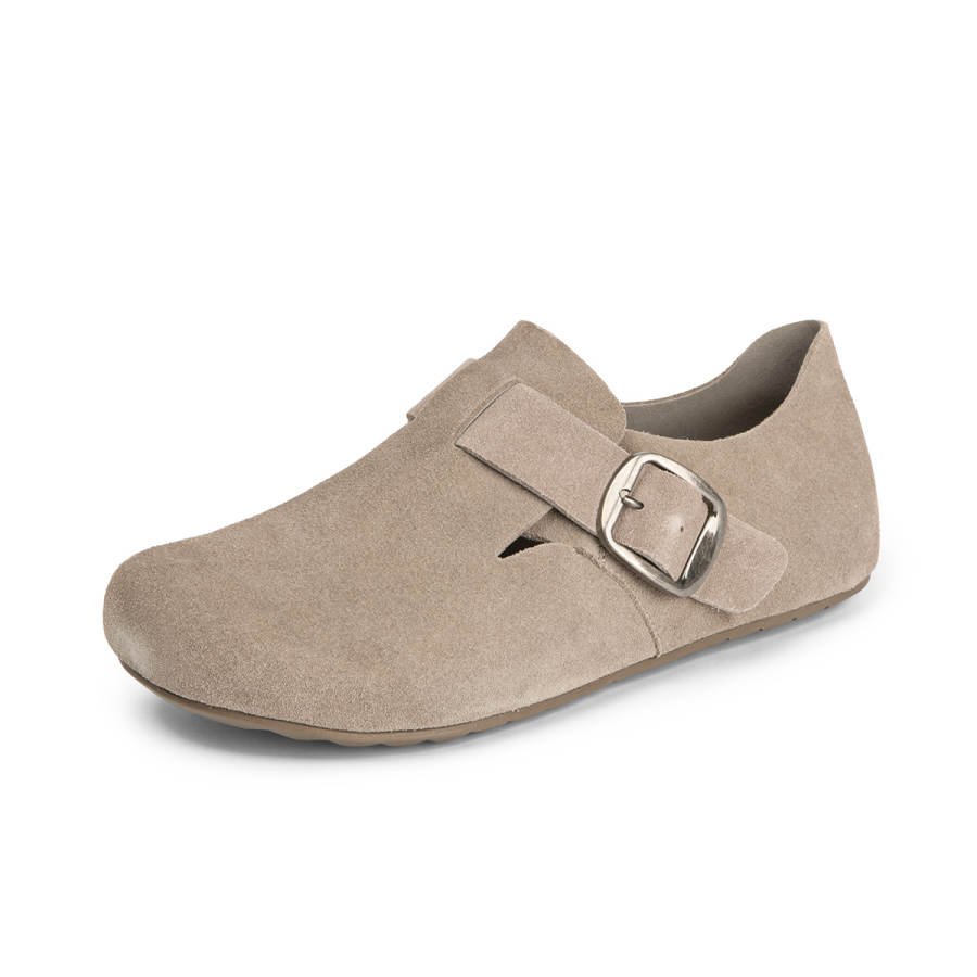 AOKANG Birkenstock Style Shoes Men's Low Top Gray