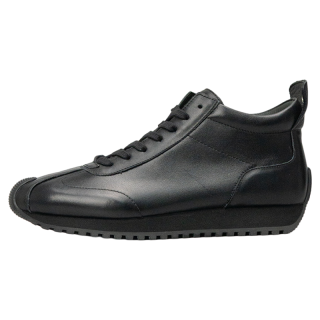 GEWEILUO Top Grain Cow Leather Casual Shoes Men's Black