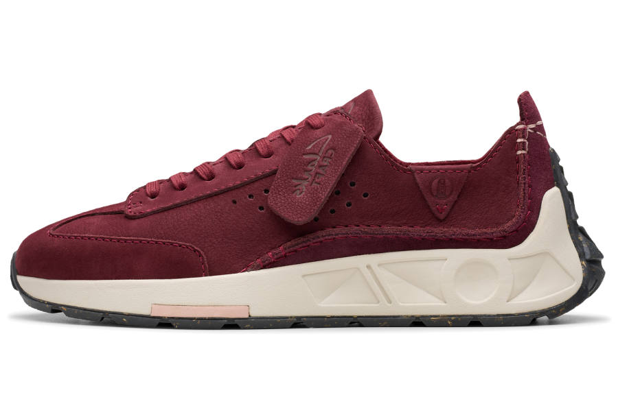 Clarks Slip Resistant Abrasion Resistant Slip Resistant Abrasion Resistant Low top Casual Shoes Women's Dark Red