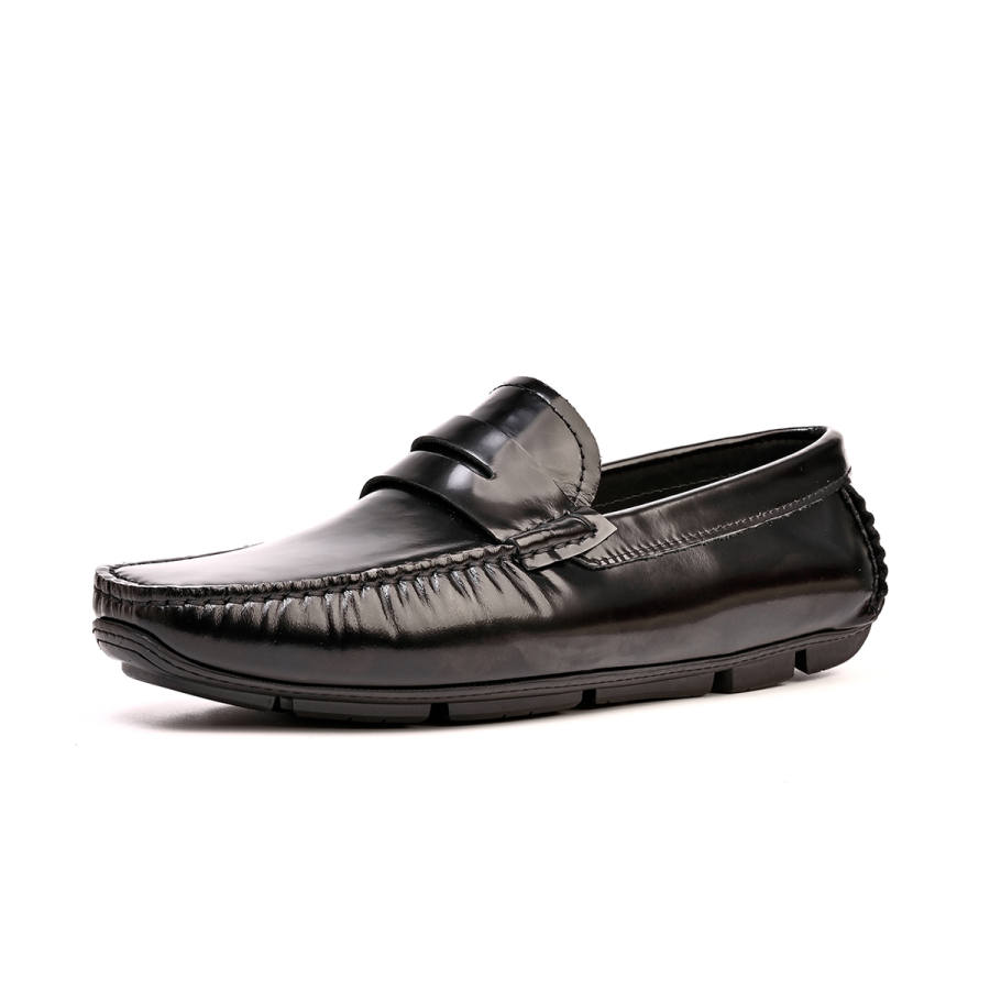 Brounvanm Top Grain Cow Leather Gommino Loafers Men's