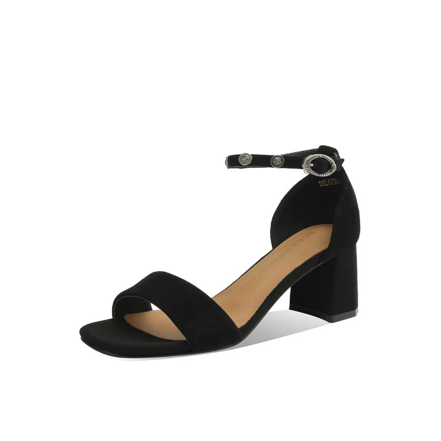 BOERDIQI One Strap Sandals Women's Black