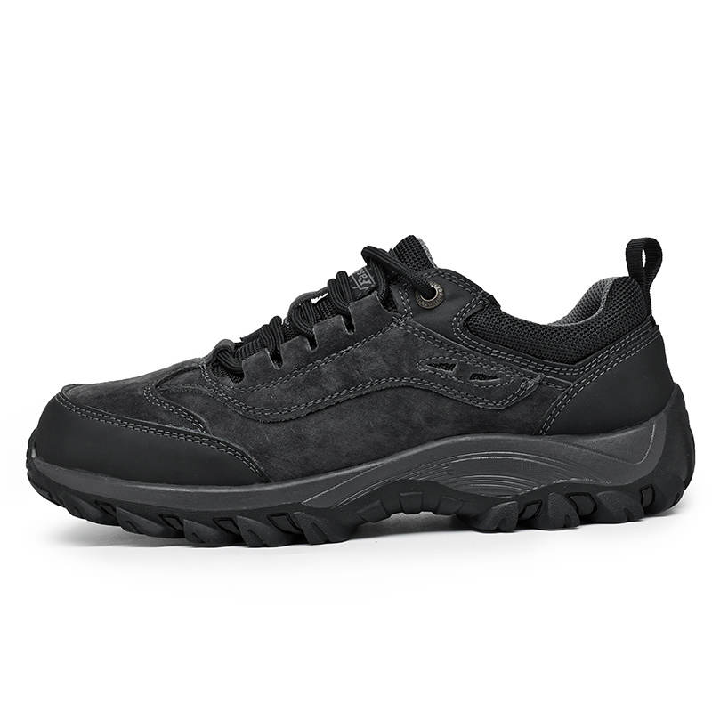 JIGONGYANG Pigskin Low top Mountaineering & Hiking Shoes Men's