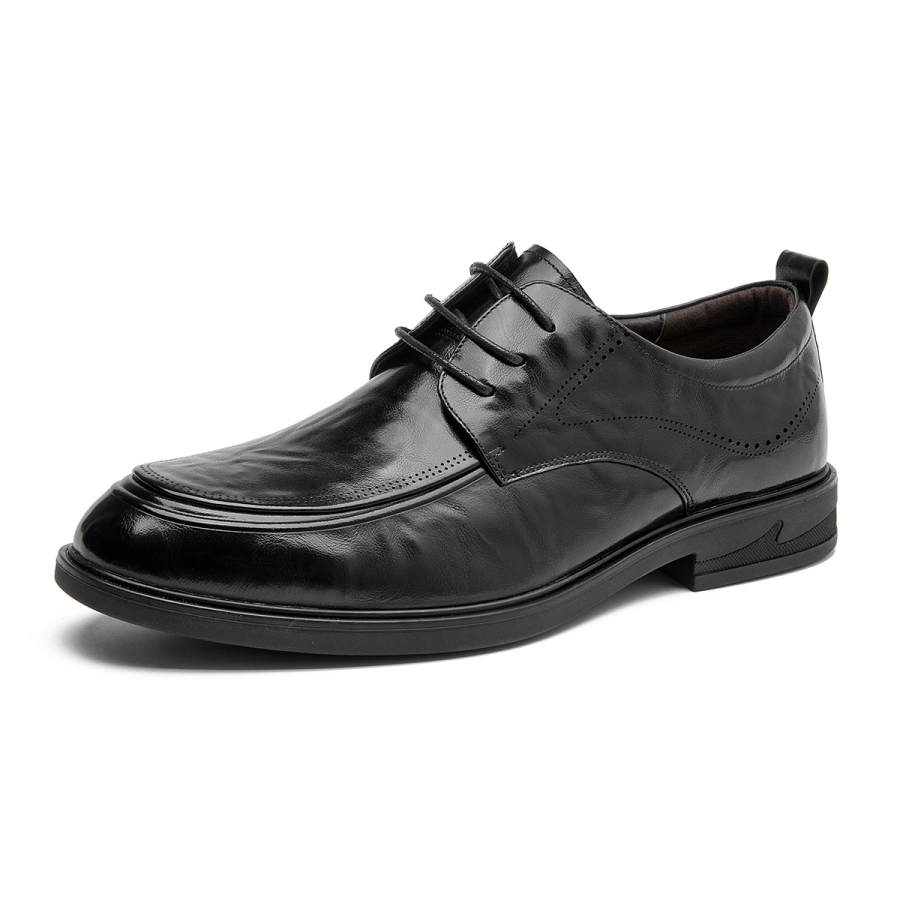 AOKANG Top Grain Cow Leather Dress Shoes Men's Black