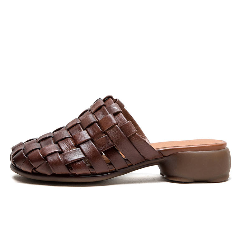 JIEZHOU Closed Toe Slippers Women's