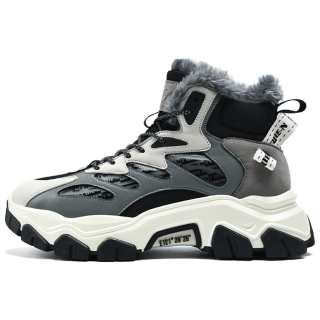 TRUE-N TRUEN Snow Boots Men's Black Gray White