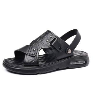 POPULAR ROUSE PR Top Grain Cow Leather Beach Sandals Men's