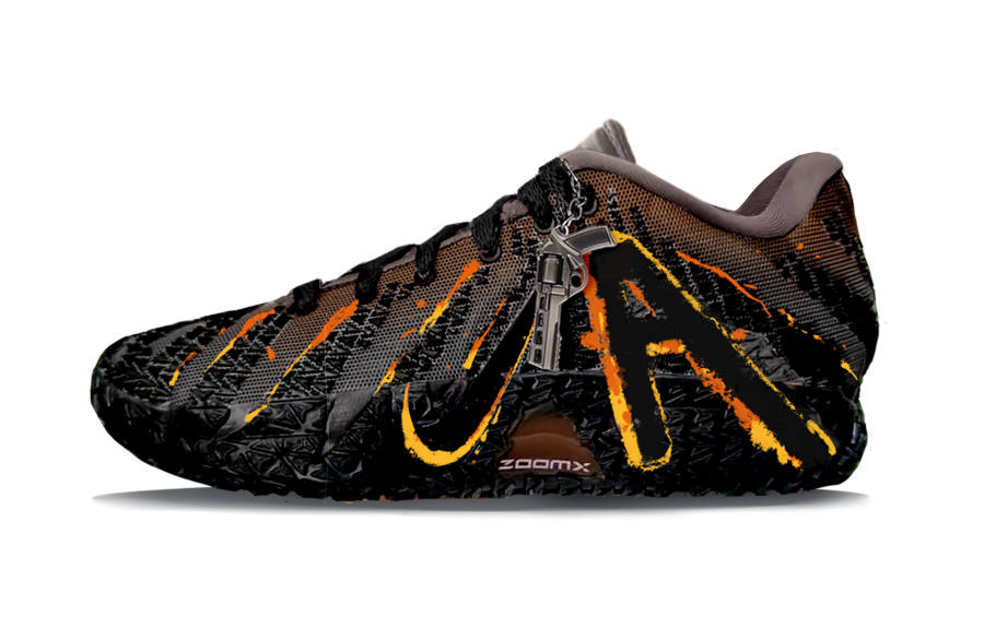 Nike Nike Ja Morant 3 Lava Fission Low top Basketball Shoes Men's Black