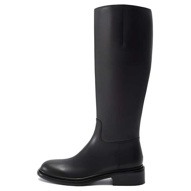Le Saunda Cow Leather Knee high Boots Women's Black