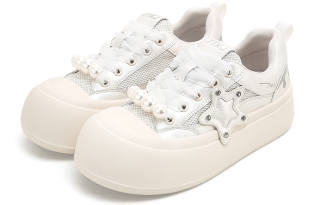 TTKJ Fashion Breathable Mesh Lace Plus Size Star Cushioning Height Increasing Abrasion Resistant