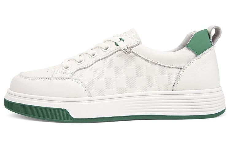 BOERDIQI Top Grain Cow Leather Breathable Abrasion Resistant Breathable And Wear resistant Low top Skateboard Shoes