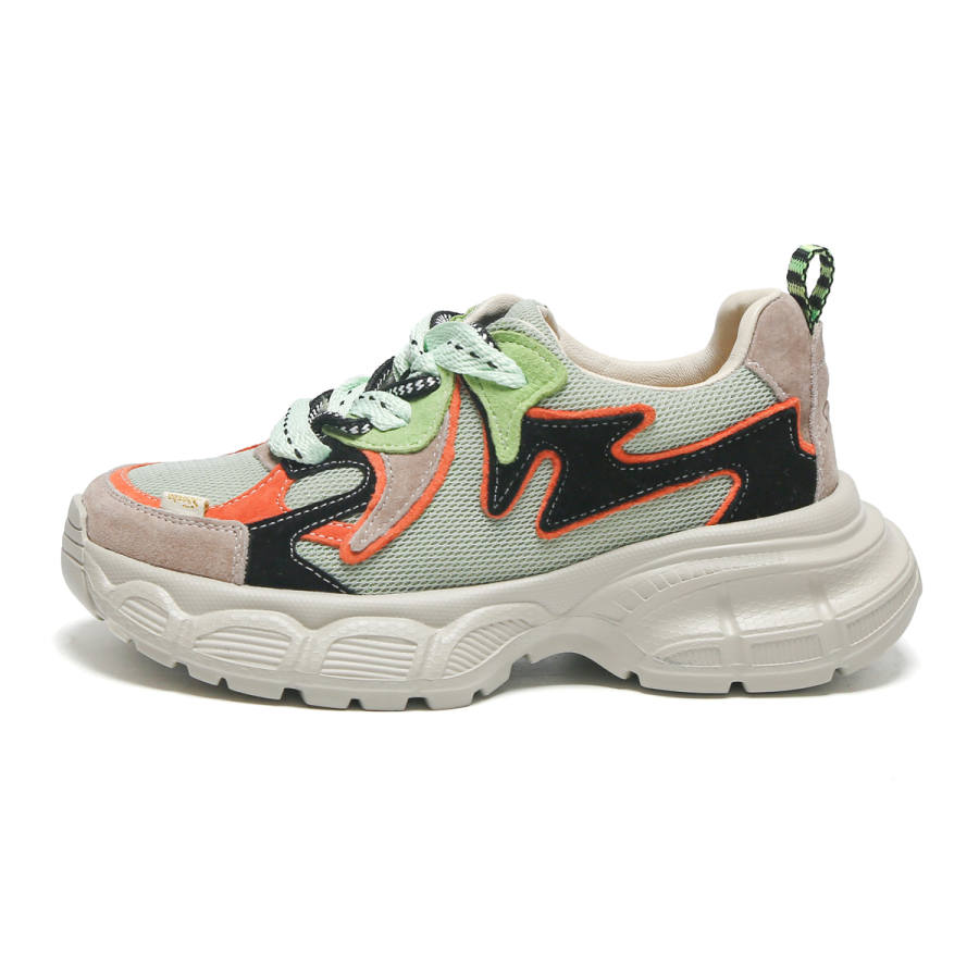 SHOUBA Fabric Low top Chunky Sneakers Women's