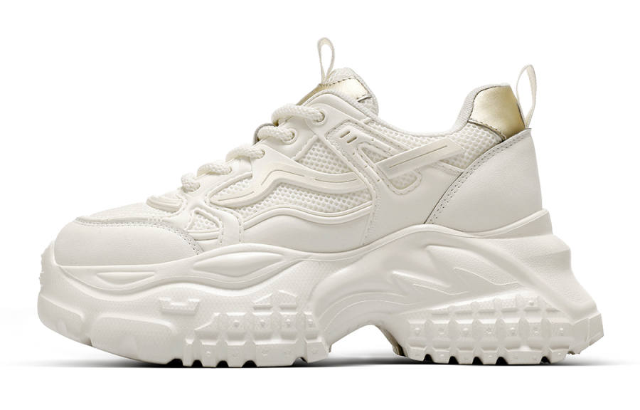 C°BANNER Fabric Low top Chunky Sneakers Women's Beige