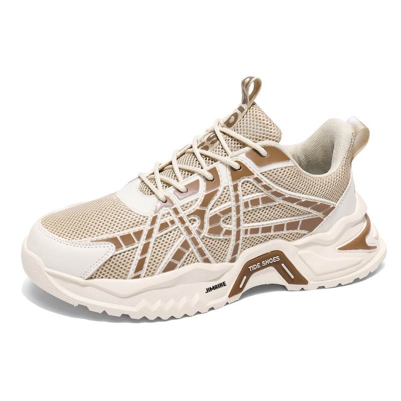 JINMAIWANG Mesh Slip Resistant And Breathable Slip Resistant And Breathable Low top Chunky Sneakers Men's