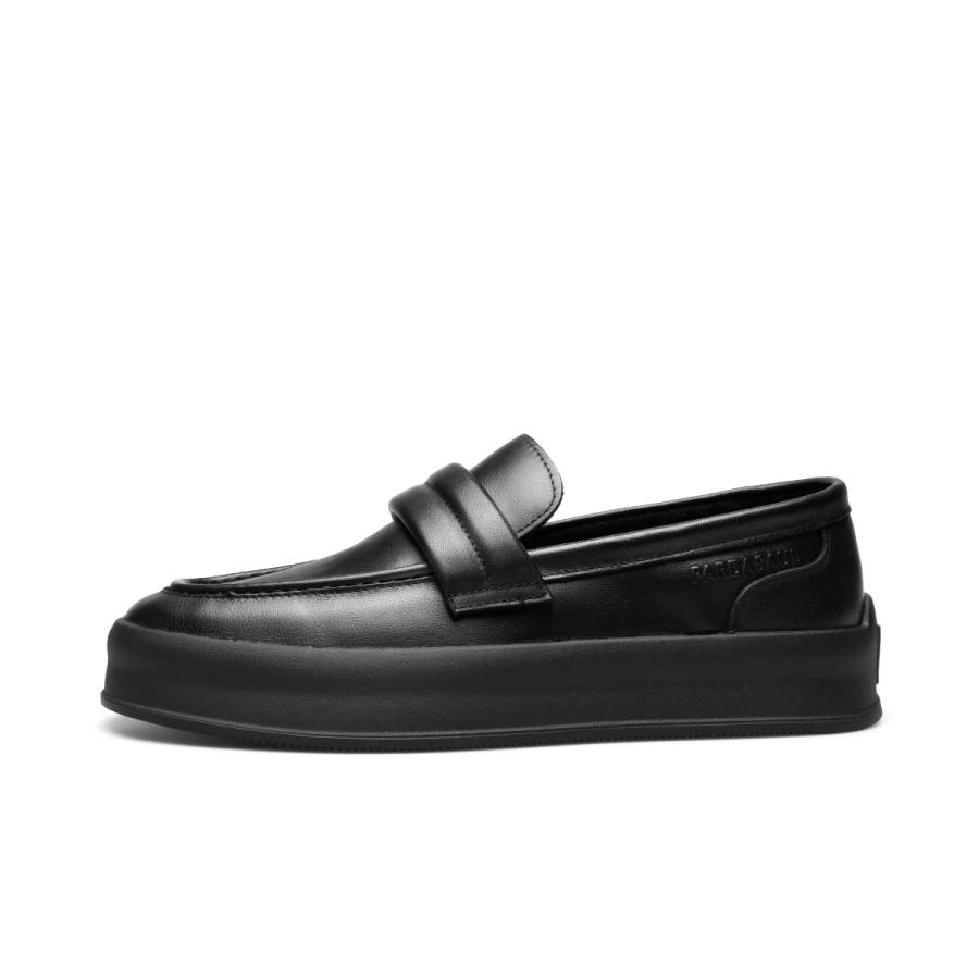 PARDASAUL Cow Leather Casual Shoes Men's Black