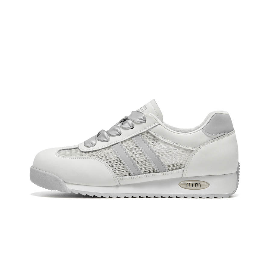 Spider King Cow Split Leather Low top Casual Shoes Women's Gray