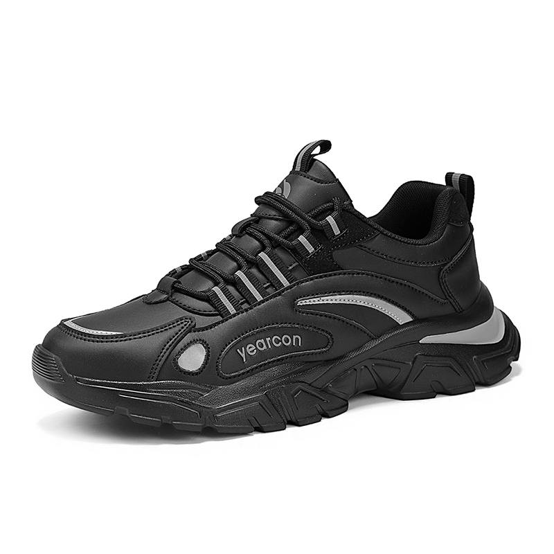 YEARCON Casual Shoes Men's Low Top White/Blue, Ecru, Agate Black