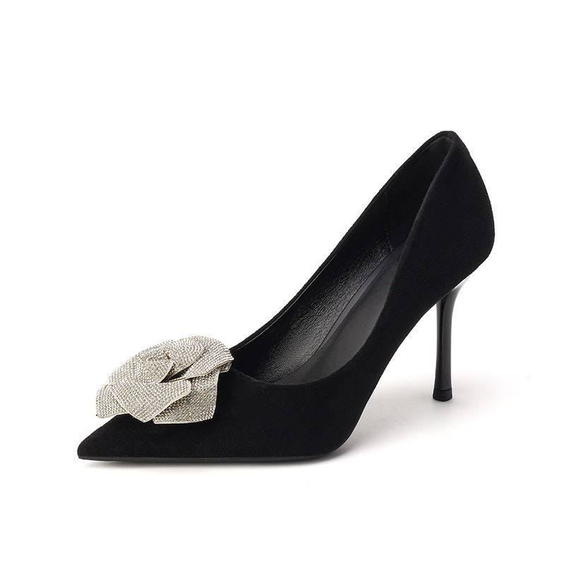 YAFEI XUANYU Slim Heel High Heels Women's Black