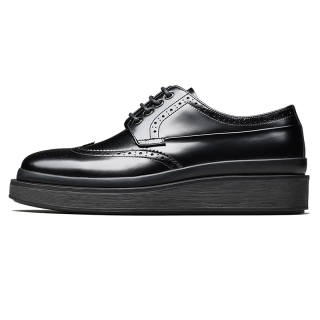 Bansley Top Grain Cow Leather Dress Shoes Men's Black