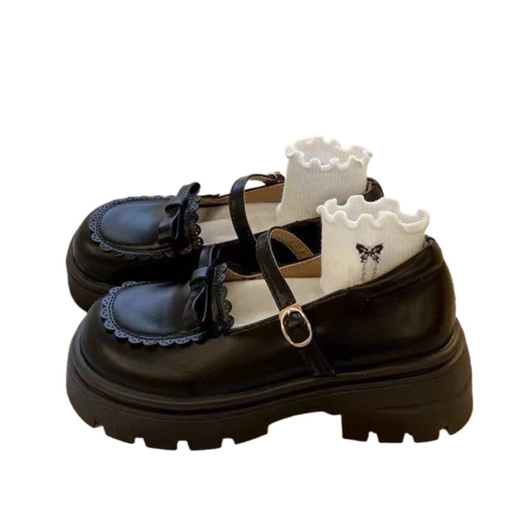 LIANGHUO Pu Platform Mary Jane Shoes Women's