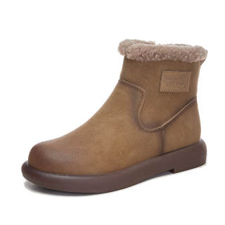 Zdwo Ankle Boots Women's Khaki/Coffee