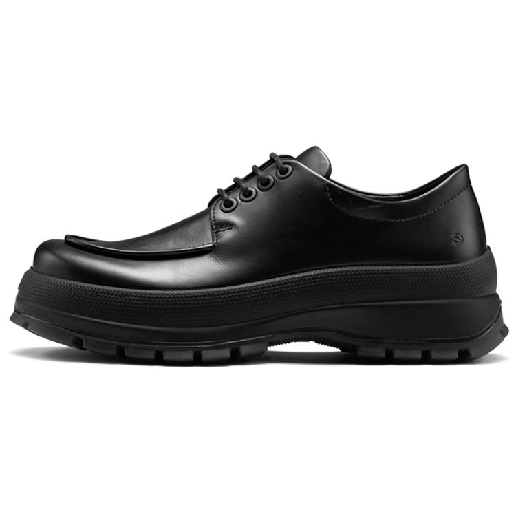 Ecco Cow Leather Low top Casual Shoes Women's Black