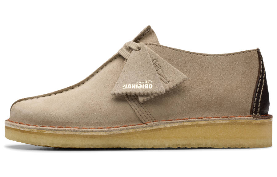 Clarks Cow Split Leather Low top Casual Shoes Women's Yellow