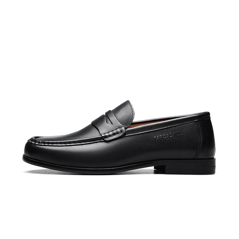 PARDASAUL Cow Leather Casual Shoes Men's Black