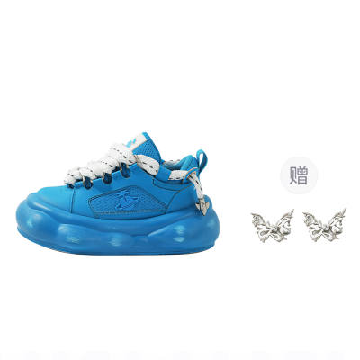 OmniPlanet Mesh Cushioning Balance Lightweight Height Increasing Low top Casual Shoes Unisex Blue